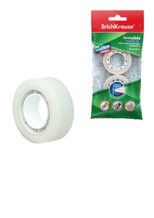 סרט הדבקה מט 18 ממ בבליסטר 2 יח'