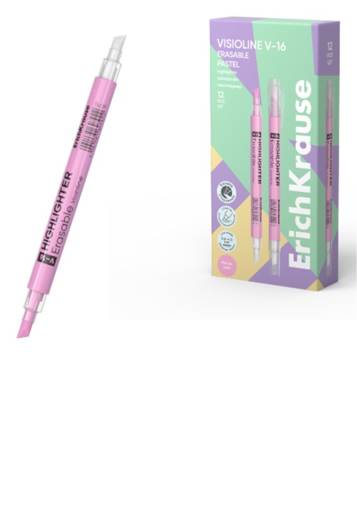 מדגיש  V-16 עם מחק ורוד