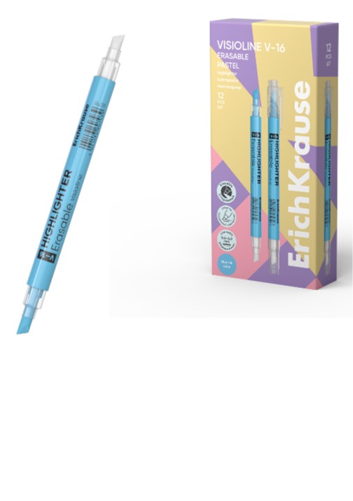 מדגיש  V-16 עם מחק כחול