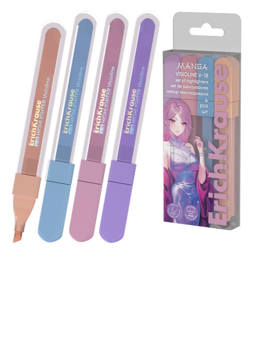 מדגיש V-18 MANGA מארז 4 יח