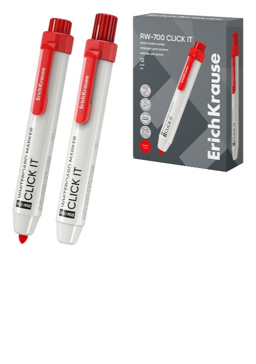 עט לוח לבן RW-700 אדום עם לחצן