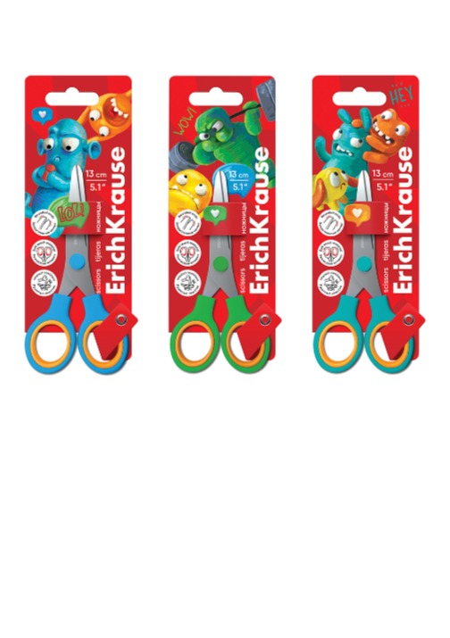 מספריים 13 ס"מ JOLLY FRIENDS בבליסטר