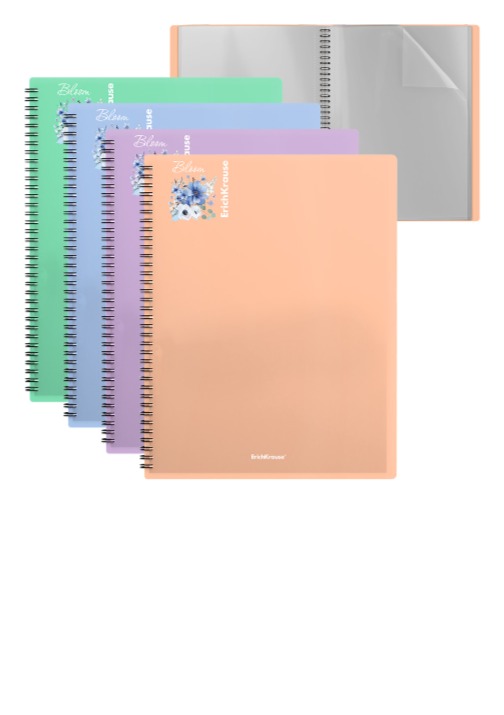 תיק פייל 20 שקיות ספירל PASTEL BLOOM