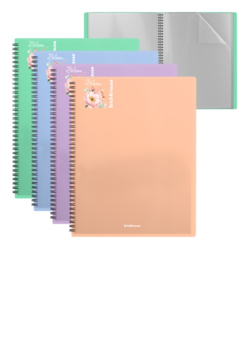 תיק פייל 40 שקיות ספירל PASTEL BLOOM