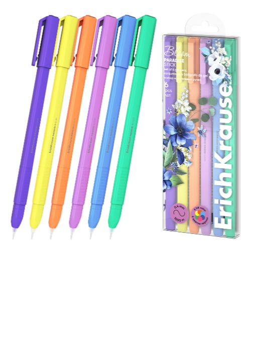 סט 6 עטים ג'ל PASTEL BLOOM 0.5