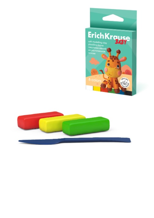 פלסטלינה 6 צבע 90 גר BABY