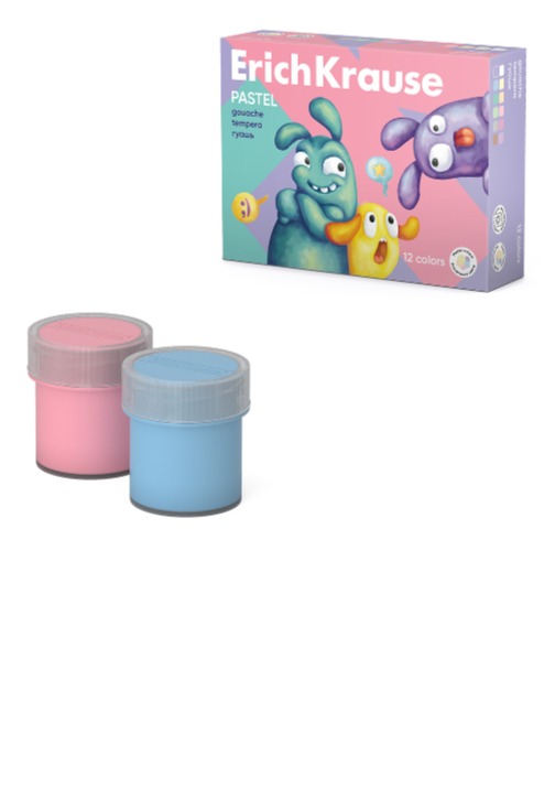 גואש 12 צבע פסטל 20 מ"ל