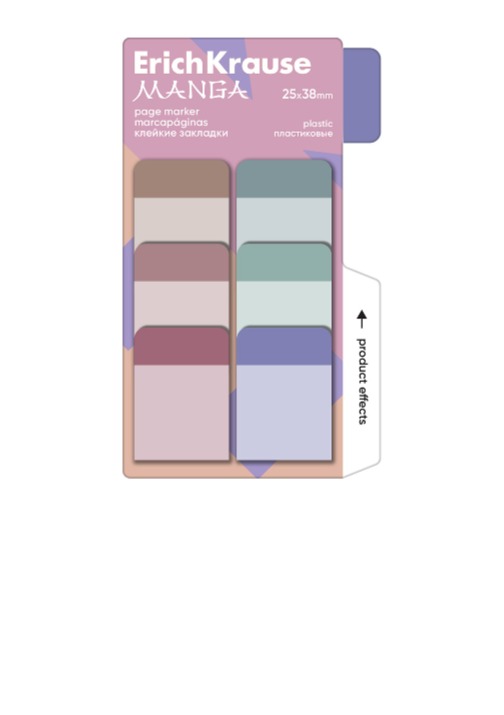 פתקים נדבקים 6 צבעים MANGA