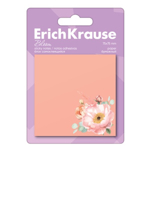 פתקים נדבקים כתום  PASTEL BLOOM 7.5*7.5