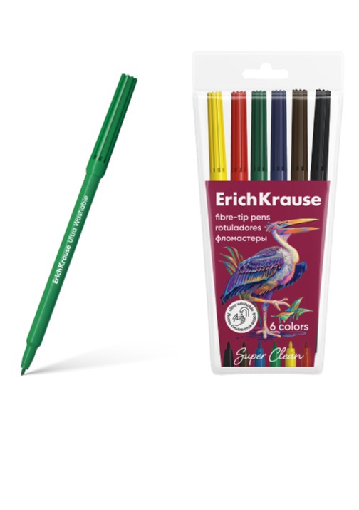 טוש לילדים 6 צבעים SAFARI