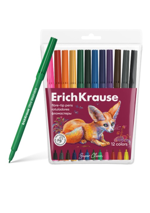 טוש לילדים 12 צבע SAFARI