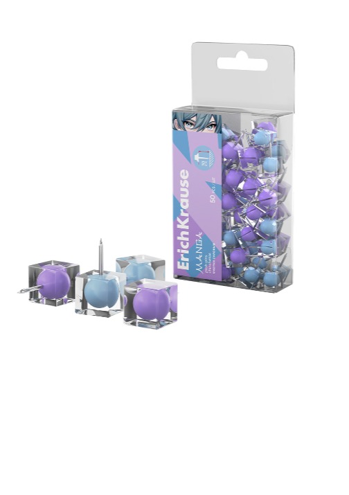 סיכות ללוח שעם (מארז 50 יח) MANGA קריסטל