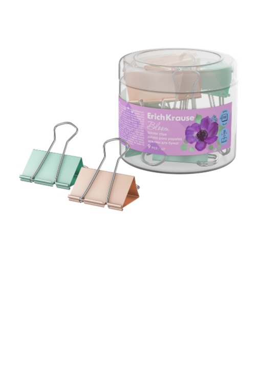 קליפס מתקפל 32 ממ PASTEL BLOOM קופסה 9 יח