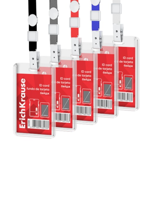 תג לכרטיס עובד פלסטיק שקוף