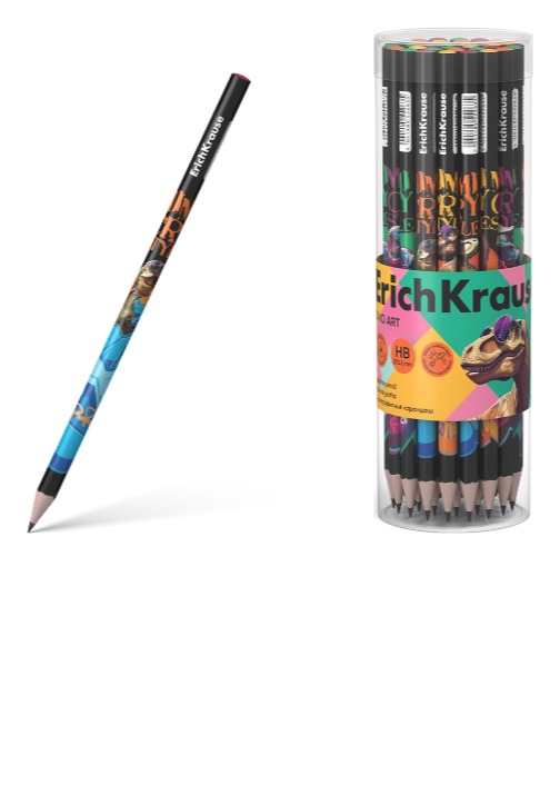 עפרון  משולש DINO ART בכוס