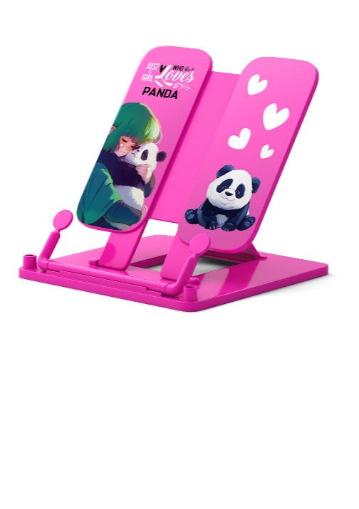 מעמד ספר ורוד Panda Hugs