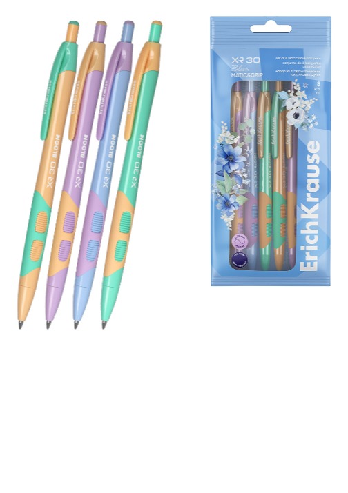 סט 8 עטים XR30 עם לחצן PASTEL BLOOM