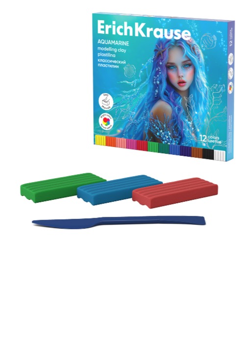 פלסטלינה 12 צבע 180 גר AQUAMARINE