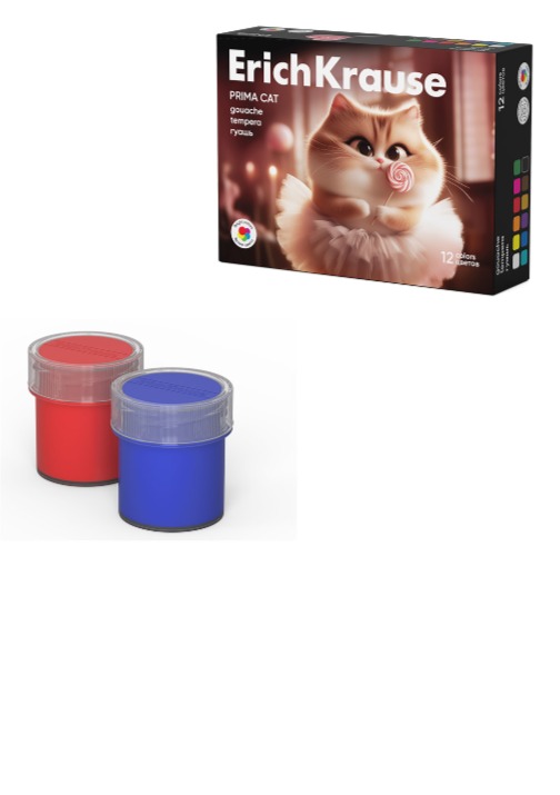 גואש 12 צבע PRIMA CAT