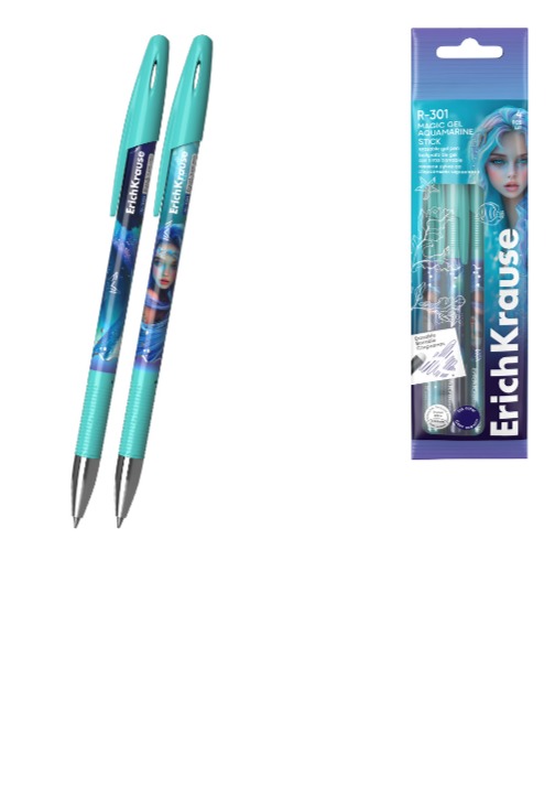 R301 AQUAMARINE 0.5 מארז 4 עטים מחיק גיל