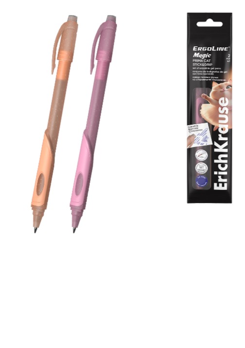 MAGIC GRIP מארז 2 עטים מחיק גיל PRIMA CAT
