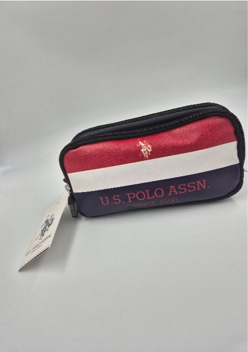 US POLO   קלמר כחול אדום